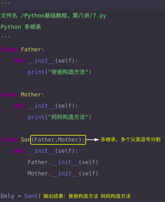 Python多继承